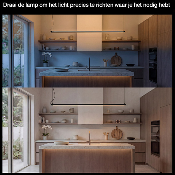 Philips Hue Tube Hanglamp | Signe | 130 cm | White & Color Ambiance | Zigbee | 25W | Zwart LPH05115 - 6