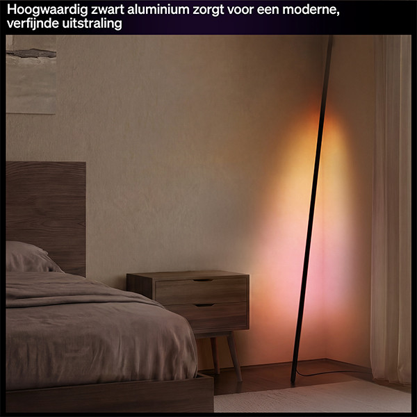 Philips Hue Tube Vloerlamp | Signe Gradient | 179.5 cm | White & Color Ambiance | Zigbee | 20W | Zwart LPH05116 - 5