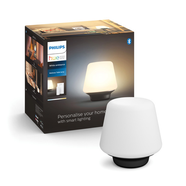 Philips Hue Wellness Tafellamp | Zwart | White Ambiance | incl. dimmer switch  LPH02773 - 1