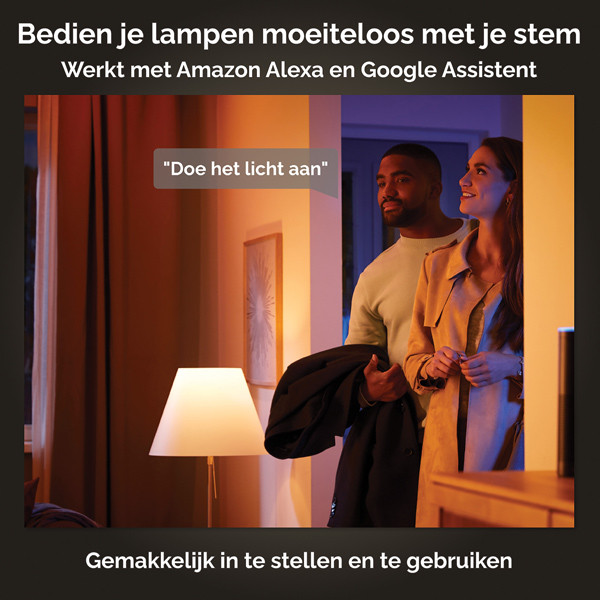 Philips Hue Wellness Tafellamp | Zwart | White Ambiance | incl. dimmer switch  LPH02773 - 7