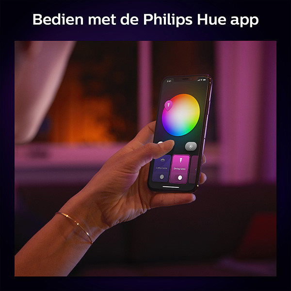 Philips Hue Xamento Badkamerplafondlamp | Zwart | Ø 38 cm | White en Color Ambiance  LPH02976 - 7