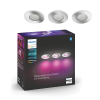 Philips Hue Xamento badkamerinbouwspot | Rond | Chrome | White en Color Ambiance | 4.2W | 3 stuks  LPH03936