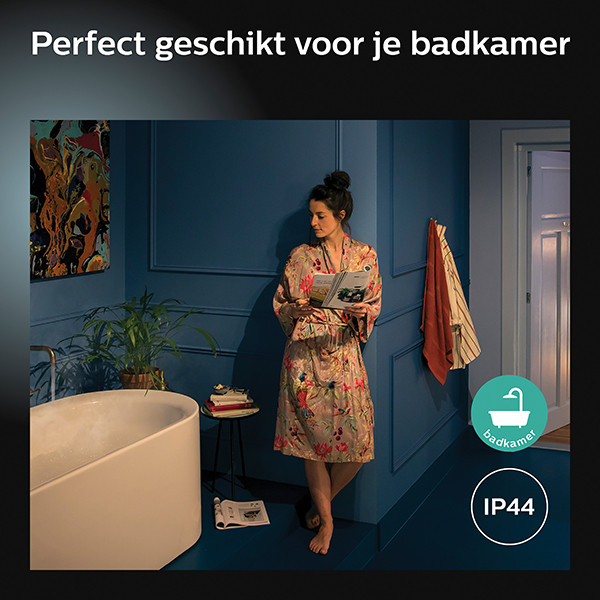 Philips Hue Xamento badkamerinbouwspot | Rond | Chrome | White en Color Ambiance | 4.2W | 3 stuks  LPH03936 - 6