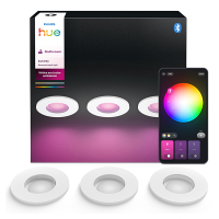 Philips Hue Xamento badkamerinbouwspot | Rond | Wit | White en Color Ambiance | 4.2W | 3 stuks LPH04057