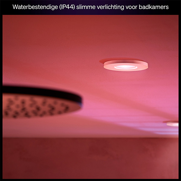 Philips Hue Xamento badkamerinbouwspot | Rond | Wit | White en Color Ambiance | 4.2W | 3 stuks LPH04057 - 4