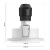 Philips Hue Xamento badkamerinbouwspot | Rond | Wit | White en Color Ambiance | 4.2W LPH04056 - 2