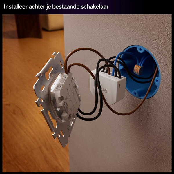 Philips Hue wandschakelaar | Inbouw | Geschikt voor niet-slimme lampen | 2 kanalen | Zigbee | Wit LPH05065 - 6