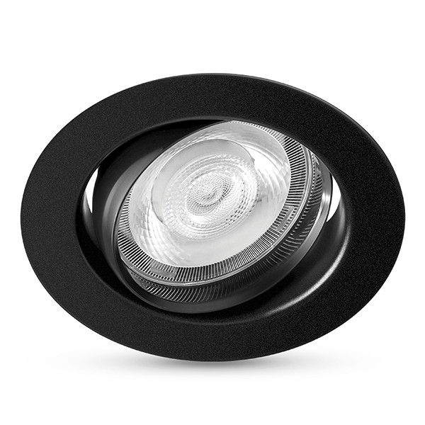 Philips Impala Inbouwspot | 2700K | IP20 | Zwart | 6W | 3 stuks LPH04808 - 9