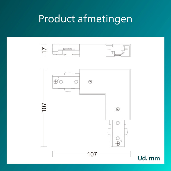 Philips L-connector linkse hoek | EasyLink | Zwart LPH04515 - 4