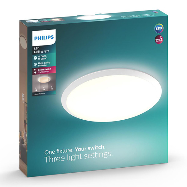 Philips LED Plafondlamp | Cavanal | Rond | 2700K | IP20 | Wit | Dimbaar | 18W LPH04780 - 2