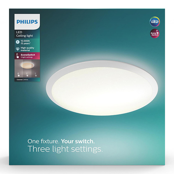 Philips LED Plafondlamp | Cavanal | Rond | 2700K | IP20 | Wit | Dimbaar | 18W LPH04780 - 9