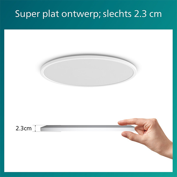 Philips LED Plafondlamp | Superslim | Ø 25 cm | Rond | 2700K | IP20 | Wit | Dimbaar | 15W LPH04788 - 6