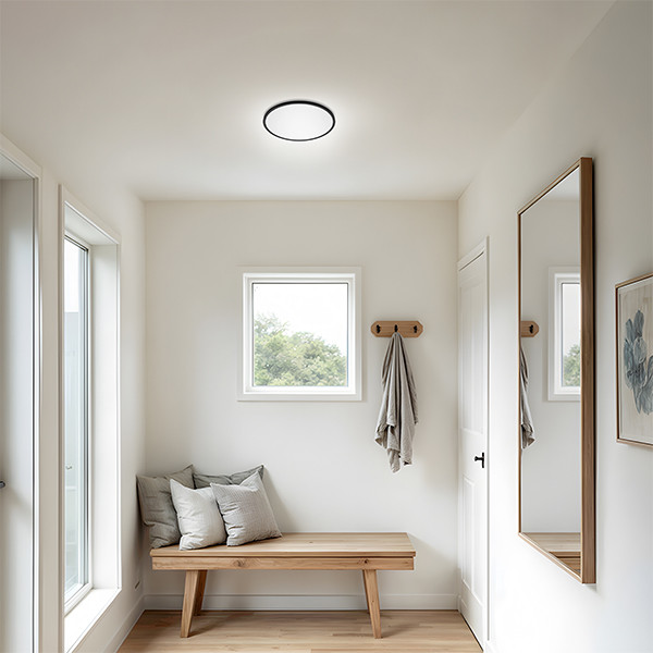 Philips LED Plafondlamp | Superslim | Ø 25 cm | Rond | 2700K | IP20 | Zwart | Dimbaar | 15W LPH04801 - 8