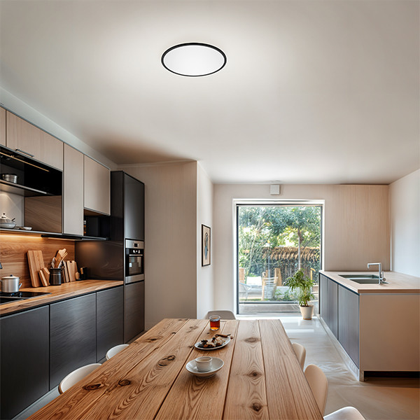 Philips LED Plafondlamp | Superslim | Ø 25 cm | Rond | 2700K | IP20 | Zwart | Dimbaar | 15W LPH04801 - 9