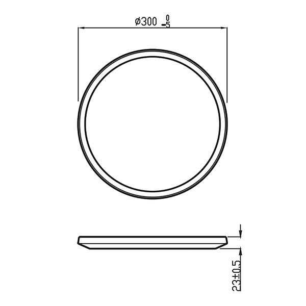 Philips LED Plafondlamp | Superslim | Ø 30 cm | Rond | 2700K | IP44 | Wit | Dimbaar | 18W LPH04805 - 9