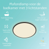 Philips LED Plafondlamp | Superslim | Ø 30 cm | Rond | 2700K | IP44 | Zwart | Dimbaar | 18W LPH04806 - 3