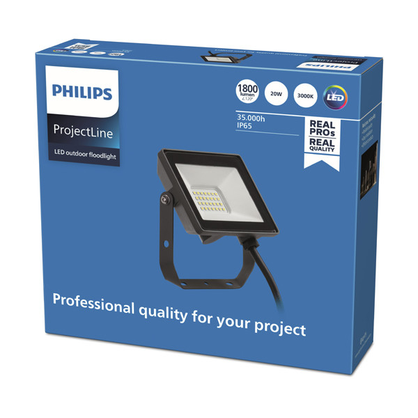Philips LED Schijnwerper | ProjectLine | 3000K | 1800 lumen | IP65 | 20W  LPH03606 - 2