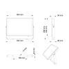 Philips LED Schijnwerper | ProjectLine | 3000K | 9000 lumen | IP65 | 100W  LPH03612 - 3
