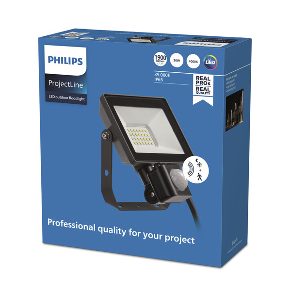 Philips LED Schijnwerper met sensor | ProjectLine | 4000K | 1900 lumen | IP65 | 20W  LPH03617 - 2