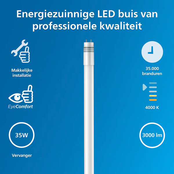 Philips LED TL buis 150 cm | Projectline | 4000K (840) | 3000K | Warm wit lumen (SO) | T5 (G5) | 20.5W (35W) LPH03880 - 2