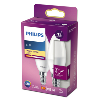 Philips LED lamp | E14 | Kaars | 2700K | 5W (40W) 2 stuks LPH02567