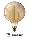 Philips LED lamp | Vintage | E27 | Globe G200 | Goud | 2000K | Dimbaar | 6.5W (40W)  LPH00756