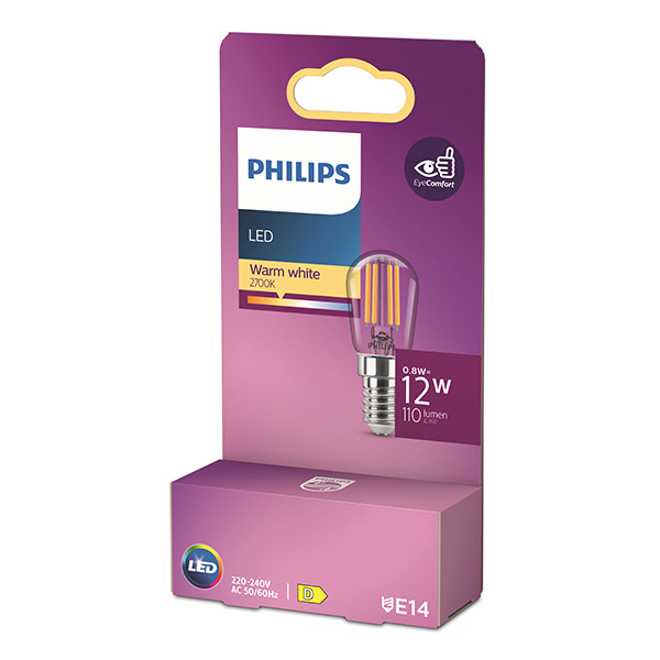 Philips LED lamp E14 | Buis T25s | Filament | Helder | 2700K | 0.8W (12W) LPH04143 - 3