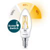 Philips LED lamp E14 | Kaars B35 | Filament | 2200-2500-2700K | SceneSwitch | 5W (40W)