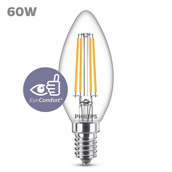 Philips LED lamp E14 | Kaars B35 | Filament | 2700K | 5.9W (60W) LPH04221 - 2