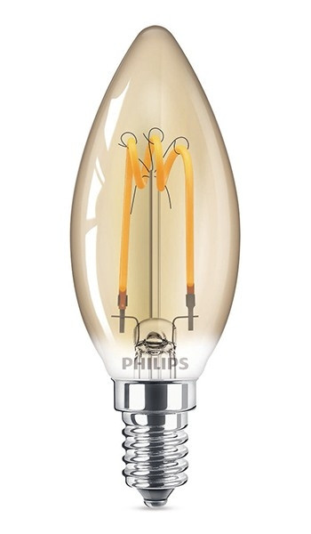Philips LED lamp E14 | Kaars B35 | Filament | Goud | 2.3W (14W)  LPH00871 - 1