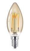 Philips LED lamp E14 | Kaars B35 | Filament | Goud | 2.3W (14W)