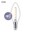 Philips LED lamp E14 | Kaars B35 | Filament | Helder | 2700K | 1W (15W) LPH04147 - 2