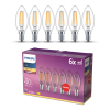 Philips LED lamp E14 | Kaars B35 | Filament | Helder | 2700K | 3.4W (40W) | 6 stuks LPH04191 - 1