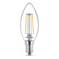 Philips LED lamp E14 | Kaars B35 | Filament | Helder | 2700K | 4.3W (40W)  LPH02437