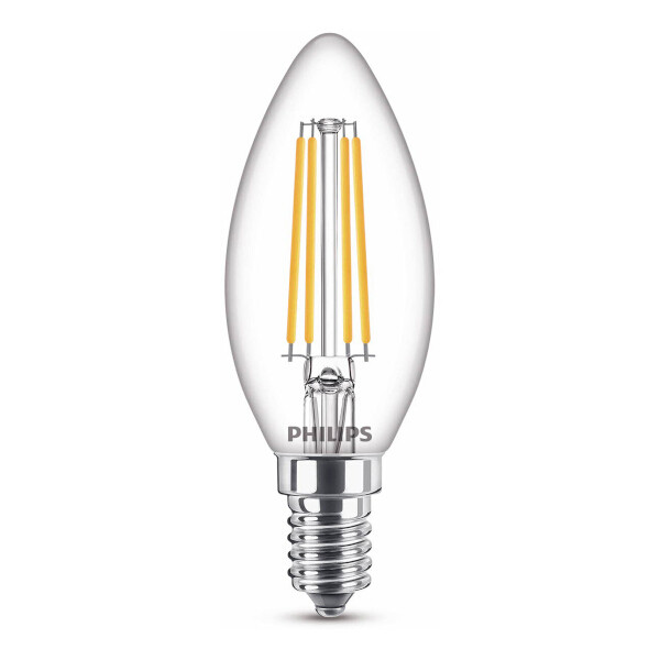 Philips LED lamp E14 | Kaars B35 | Filament | Helder | 2700K | 6.5W (60W)  LPH02439 - 1
