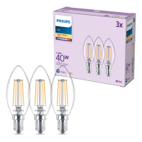 Philips LED lamp E14 | Kaars B35 | Helder | 2700K | 3.4W (40W) | 3 stuks LPH04980