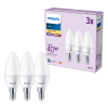 Philips LED lamp E14 | Kaars B35 | Mat | 2700K | 4.9W (40W) 3 stuks