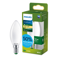 Philips LED lamp E14 | Kaars B35 | Ultra Efficient | Mat | 2700K | 1.2W (25W) LPH04563