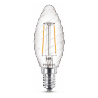 Philips LED lamp E14 | Kaars ST35 | Filament | Helder | 2700K | 2W (25W)  LPH02441