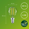 Philips LED lamp E14 | Kogel G45 | Ultra Efficient | Filament | 2700K | 2.3W (40W)  LPH03816 - 3
