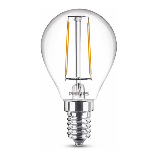 Philips LED lamp E14 | Kogel P45 | Filament | Helder | 2700K | 2W (25W)  LPH02394 - 1