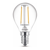 Philips LED lamp E14 | Kogel P45 | Filament | Helder | 2700K | 2W (25W)  LPH02394