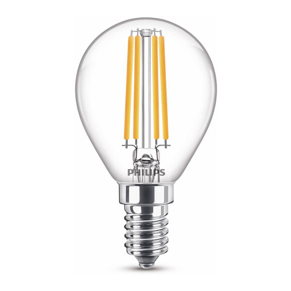 Philips LED lamp E14 | Kogel P45 | WarmGlow | Filament | 2200-2700K | Dimbaar | 4.5W (40W)  LPH02407 - 1