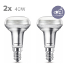 Philips LED lamp E14 | Reflector R50 | Helder | 2700K | 3W | 2 stuks LPH04798 - 1