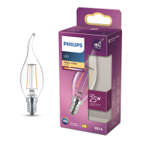 Philips LED lamp E14 | Sierkaars BA35 | Filament | Helder | 2700K | 1.9W (25W) LPH04172