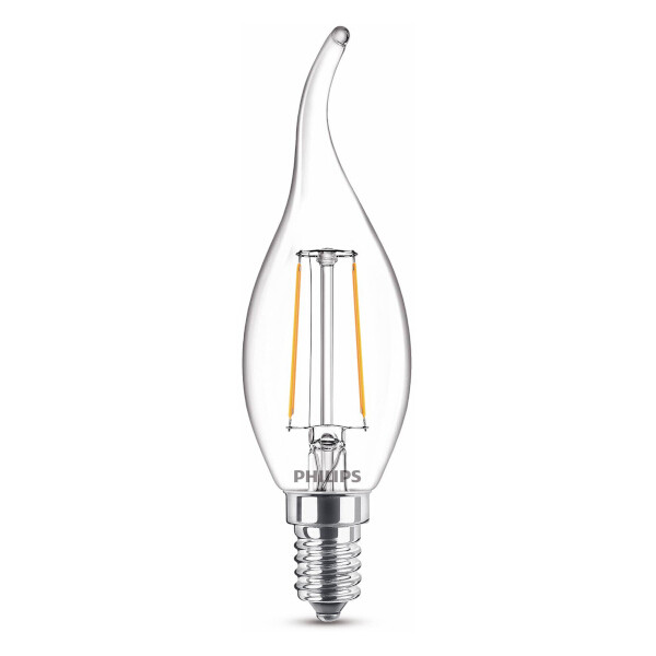Philips LED lamp E14 | Sierkaars BA35 | Filament | Helder | 2700K | 2W (25W)  LPH02443 - 1
