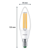 Philips LED lamp E14 | UltraEfficient | Kaars B35 | Filament | 3000K | 2.3W (40W) LPH02899 - 2