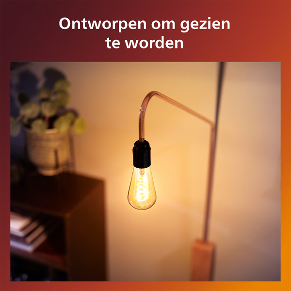 Philips LED lamp E27 | Edison ST64 | Filament | 2200-2700K | WarmGlow | 7W (50W) LPH03894 - 5