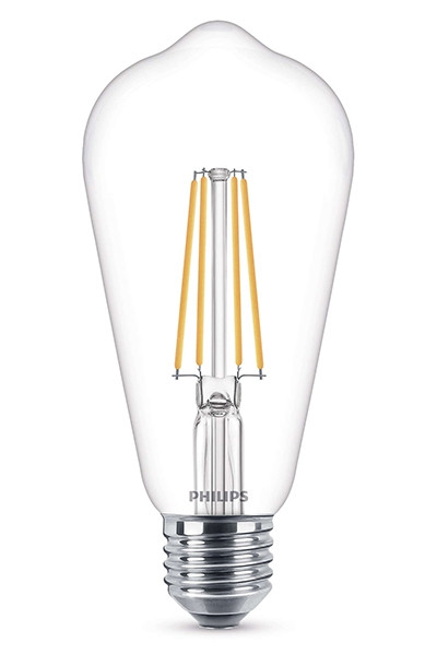 Philips LED lamp E27 | Edison ST64 | Helder | 2700K | 7W (60W)  LPH00662 - 1