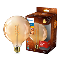 Philips LED lamp E27 | Globe G125 | Filament | Goud | 2200K | Dimbaar | 7.3W (60W) LPH04086